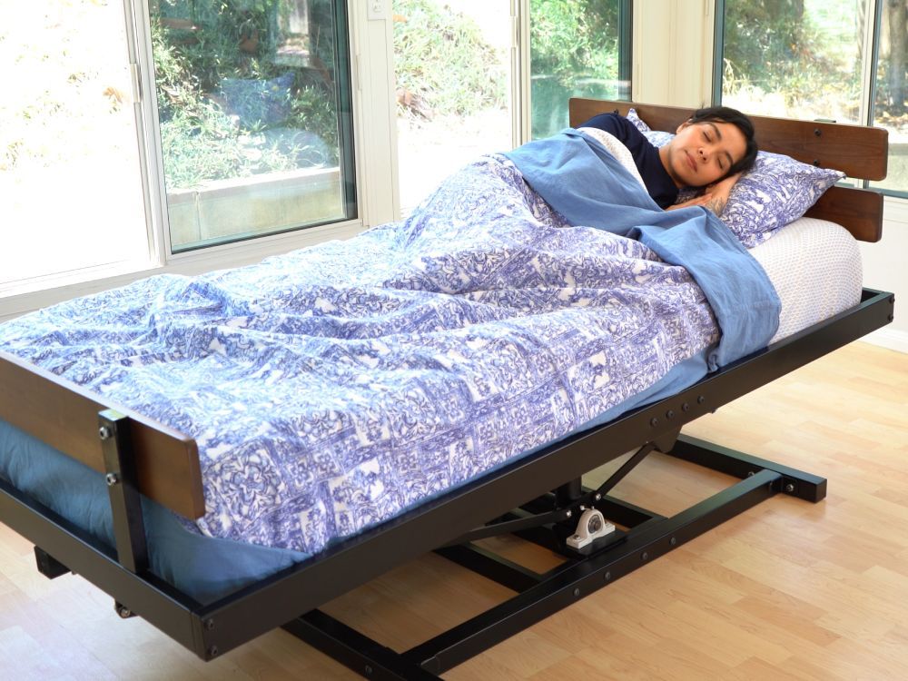Rock and Sleep Bed with its patented rocking mechanism