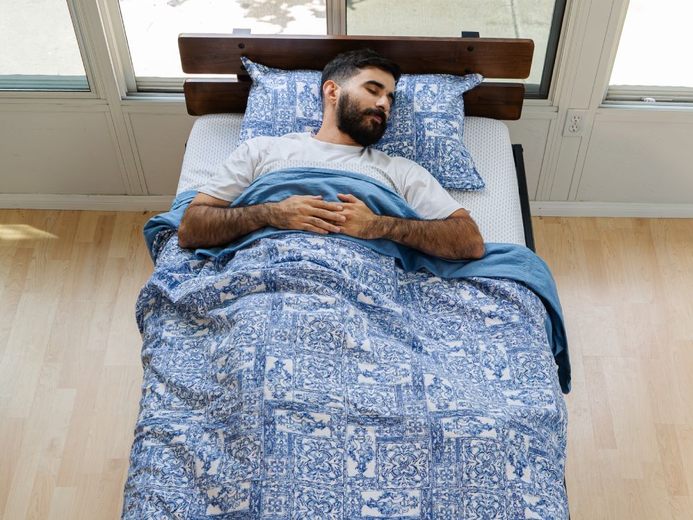 The Rock and Sleep Bed in a bedroom setting